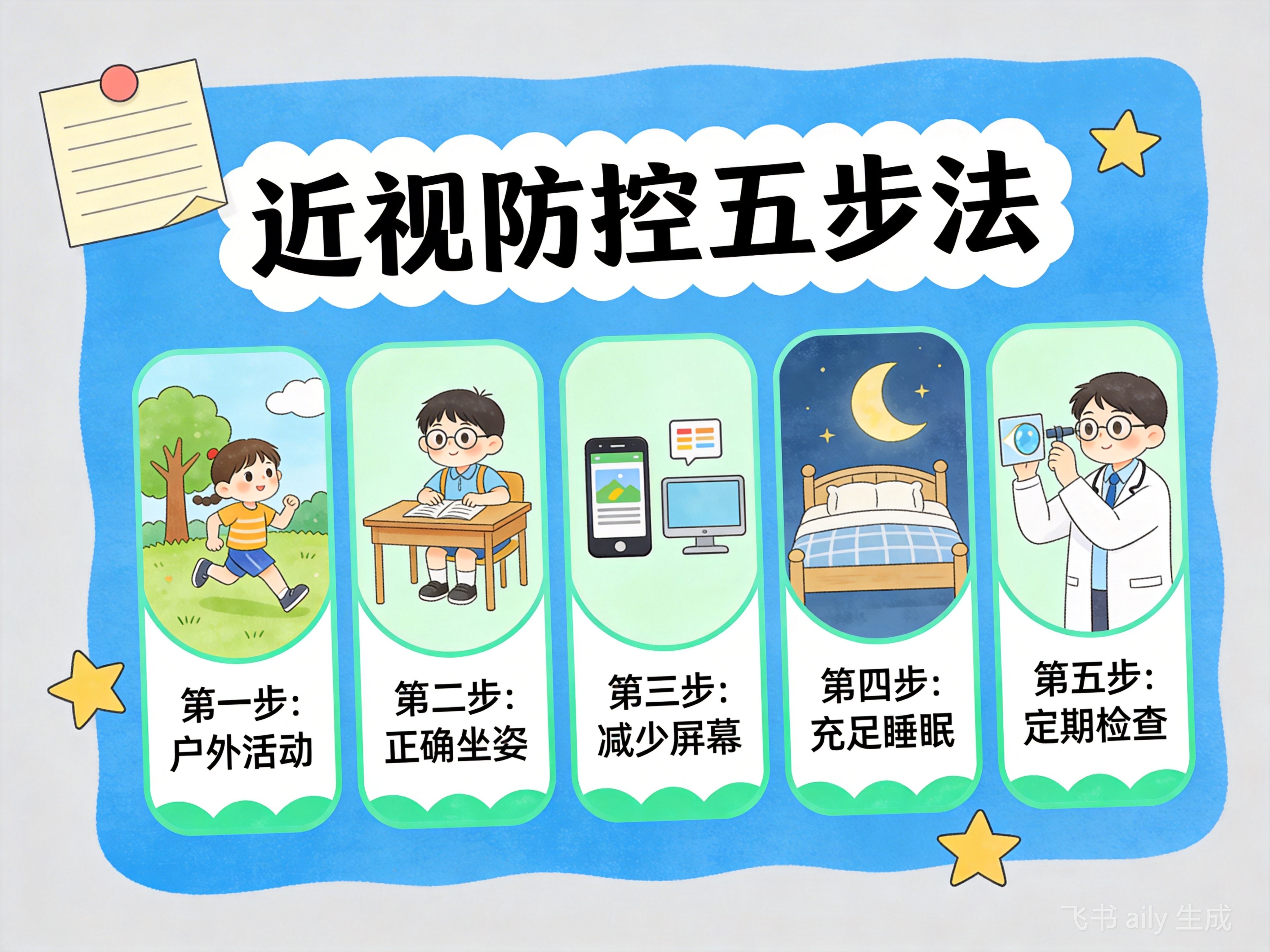 近视防控五步法